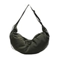 thumbnail image 2 of Women's Commute Crossbody Bag Pleated Tassel Crescent Bag Shoulder Bag Nylon Dumpling Bag Large Capacity Crescent Bag, 2 of 6
