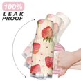 thumbnail image 6 of 40oz Cute Red Strawberry Stainless Steel Flip Straw Tumbler Spill Proof Travel Cup Double Wall Vacuum Insulated Coffee Mug with Top Handle, 6 of 6