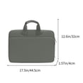 thumbnail image 2 of Eoozwa Sacoche d'Ordinateur Portable 15,6 Pouces Imperméable Robuste Résistante aux Rayures avec Doublure en Velours Doux, Rangement Multi-Compartiments pour Accessoires, Mallette d'Affaires Portable, 2 of 6