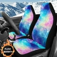 thumbnail image 2 of Uorisanigo Car Seat Cover Fit Four Seasons, Soft Colorful Tie Dye Print Front of Car Seat Cushions, 2 PCS Comfort Covers Universal Fit for Most Cars, SUV, Van, 2 of 7