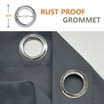 thumbnail image 6 of TOPCHANCES Patio Black Grommet Top & Bottom Blackout Outdoor Curtains, "52 x 84" Inches, 6 of 11