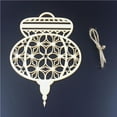 thumbnail image 3 of Cateissary Decoración colgante de madera, portátil, decorativo, suave, lindo reemplazo, étnico, hogar, fiesta, Festival, accesorios de adorno Kits de decoración para fiestas 5 piezas, 3 of 5