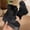 Black, variant on Women Lace Ruffle Pearl Lace Up Platform Snow Ankle Boots, Fluffy Faux Fleece Lined Suede Short Booties, Warm Cute Winter Boots Black 5(36)