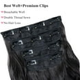 thumbnail image 5 of SEGO Clip in Hair Extensions Full Head Thick Long Curly Wave Hair 4 PCS Set Black/Brown/Blonde/Auburn 22", 5 of 10
