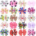 thumbnail image 1 of 28 Pcs Pinces à Cheveux Faites à la Main Multicolores en Ruban Pinces Nœud Crocodile Barrettes Épingle à Cheveux pour Enfants Filles, 1 of 6