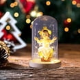thumbnail image 6 of Christmas Nativity Scene Resin Ornament LED Light Wooden Base Home Decor for Tabletop Living Room Bedroom, 6 of 9