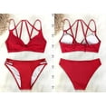 thumbnail image 4 of Charmo Womens Triangle Bikini Set 2 Piece Swimsuit Strappy Bathing Suits, 4 of 6