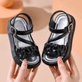 thumbnail image 2 of Gubotare Toddler Girl Summer Sandals Girls Casual Sandals Cute Open Toe Breathable Summer Shoes(Toddler/Little Kid/Big Kid) Size 10 (Black,10 Toddler), 2 of 6