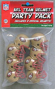 San Francisco 49ers Team Helmet Party Pack 