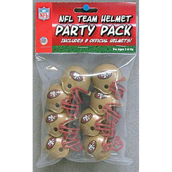 San Francisco 49ers Team Helmet Party Pack