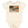 thumbnail image 3 of Inktastic Vintage US Flag Boys or Girls Baby Bodysuit, 3 of 5