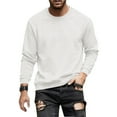 thumbnail image 2 of COSFO Men's Sweatshirt Jacquard Crew Neck Pullover No Hood Graphic Tops Long Sleeve Loose Fit Mens Shirts, 2 of 3