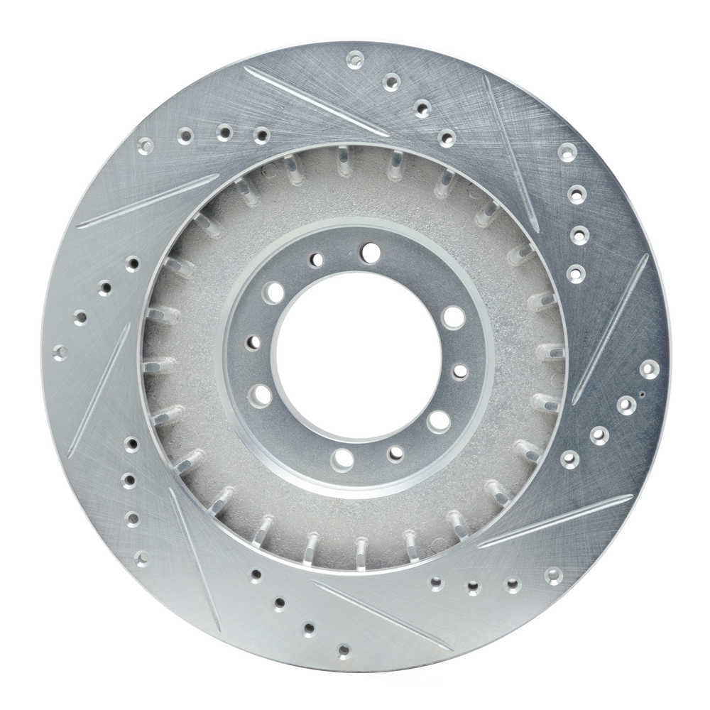 Dynamic Friction Company 631-72055L DFC Brake Rotor - Drilled And Slotted - Silver