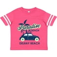 thumbnail image 3 of Inktastic Paradise Beach in Delray Beach with Palm Trees and Car Boys or Girls Toddler T-Shirt, 3 of 5