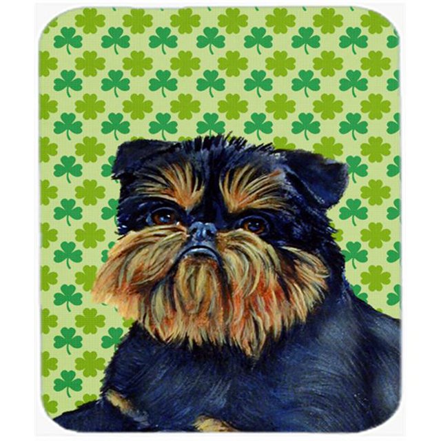 Brussels Griffon St. Patricks Day Shamrock Mouse Pad, Hot Pad or Trivet