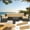 Camel, variant on 12/14-Piece Set of Outdoor Stretch Patio Cushion Covers, Machine Washable