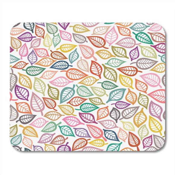 POGLIP Fall a Seamless Leaf Pattern Vector Autumn Tree Repeat Background Mousepad Mouse Pad Mouse Mat 9x10 inch