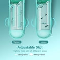 thumbnail image 3 of DEPAD Multiple Pill Cutter for Small Pills, Adjustable Pill Splitter for Multi Tablets with Accurate Pill Alignment, Stainless Steel Cutting Blade and Blade Guard (Cyan), 3 of 7