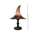 thumbnail image 5 of Stained Glass Witch Hat Lamp, 12" Handcrafted Retro Resin Witch Lamp, USB Powered Gothic Wizard Hats Night Light, Halloween Home Decor Accent Lamps for Bedroom & Bookshelf _ A, 5 of 7