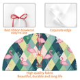 thumbnail image 4 of Picia Flamingo Print Christmas Tree Skirt , Christmas Tree Skirt Ornaments for Merry Christmas Holiday Party Decorations Indoor Outdoor-36", 4 of 7
