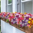 thumbnail image 4 of Dailihome Artificial Daisy Flowers Hot Pink UV Resistant Faux Silk Wildflowers for Indoor Outdoor Garden Patio Window Box 1PC, 4 of 8