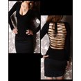 thumbnail image 2 of Sweeteibabe V17 à Manches Longues Tops Chemises Blouse Noire S, 2 of 5