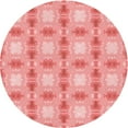 thumbnail image 1 of Ahgly Company Machine Washable Indoor Round Transitional Pastel Pink Area Rugs, 8' Round, 1 of 7