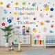 thumbnail image 5 of Calcomanías de pared con citas inspiradoras y coloridas: positividad salpicada en tu espacio Handprint Haven, 5 of 6