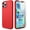 Bright Red, variant on CellEver Heavy-Duty Silicone Case for iPhone 13 Pro Max - Two Shatterproof Glass Screen Protectors, Military Drop Protection, Scratch-Free Interior, Black