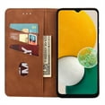 thumbnail image 3 of ELEHOLD for Samsung Galaxy S22 Flip Wallet Case, Slim Shockproof Premium Vintage PU Leather Magnetic Closure Built-in Card Holders Kickstand Function Wallet Purse Case,brown, 3 of 8