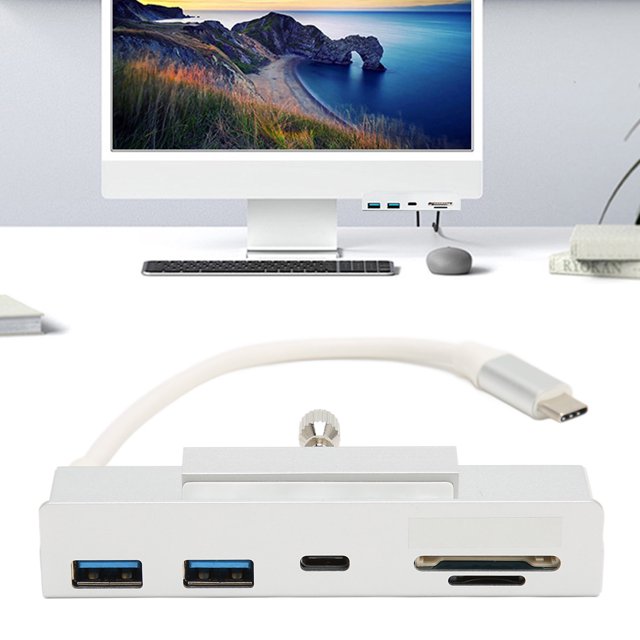 Type C Hub, 6 in 1 USB C Hub Easy To Install for AIO Computer