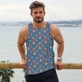 thumbnail image 6 of Lsque Dachshund Dog Puppy Pattern Mens Tank Tops Muscle Athletic Quick Dry Sleeveless Workout Fitness T Shirts Beach Tank Top, Loose-fit Sleeveless Shirt for Men-Medium, 6 of 7