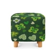 thumbnail image 2 of Jiueut Green Shamrock Butterfly Heart Print Ottoman Slipcover, Anti Slip Square Cushion Thick Footstool Protection Universal Fit for Most Footrest Sofa Saint Patrick's Day Decor, 2 of 7