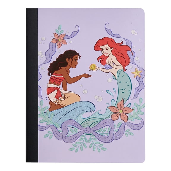 Disney Princess Composition Writing Notebook, Wide Ruled, 7.5" x 9.75", 80 Sheets, for Students