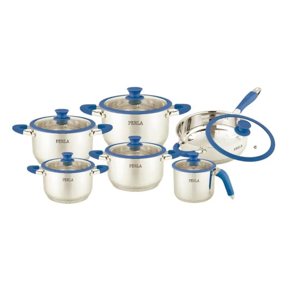 Batería De Cocina 12 pzas Araceli Perla F012RA