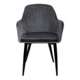 thumbnail image 4 of Sillón Tapizado Rack & Pack Terciopelo Gris Sala Habitación, 4 of 4