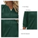 thumbnail image 4 of Tops de punto suizo,Blusas de manga con cuello en V de verano para mujer Blusa suelta para mujer Valor excepcional, 4 of 5