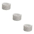 thumbnail image 1 of Thinsony Femmes Chic Perle Strass Stretch Bracelet Mariage Bal pour Mariée Blanc 6 Rangée 3Set, 1 of 6