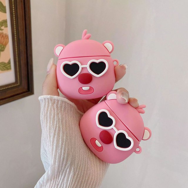 Funda de silicona para auriculares con dibujos animados en 3D, funda para auriculares inalámbricos de segunda generación para Airpods Pro 2, llavero para Airpods