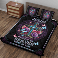thumbnail image 3 of Lotusprinthandmade Jesus Because Of Him Quilt Bedding Set (Fold Hem) 5 Sizes (Made in Vietnam) (60x70), Faith-Inspired Quilt Blanket, Cozy Christian-Themed Quilt, 3 of 5