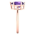 thumbnail image 3 of 2 tcw Natural Amethyst Cocktail Fashion Ring for Women, 18K Rose Gold, 3 of 5