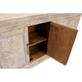 thumbnail image 6 of Athena 6-Door Sideboard in Distressed White Traditional Carving on Solid Wood, 6 of 11