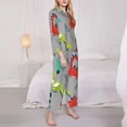 thumbnail image 3 of Fotbe Cute Dinosaur Conjunto de Pijama de Manga Larga para Mujer con Estampado, Ropa de Dormir de 2 Piezas, Conjunto de Casa Suave y Cómodo con Bolsillos-Medium, 3 of 7