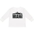 thumbnail image 3 of Inktastic Miami Skyline Grunge Boys or Girls Long Sleeve Toddler T-Shirt, 3 of 5