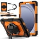 thumbnail image 1 of Funda Resistente a Golpes para Samsung Galaxy Tab A11+, Silicona Anti-caída + Funda Protectora de Capa de PC con Asa Giratoria de 360°, Soporte, Correa para el Hombro, Naranja, para Galaxy Tab A11+, 1 of 8