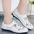 thumbnail image 5 of Itsun Womens Dress Shoes, Women's Flats Classic Fancy Leather Dress Shoes, Hollowed Out Casual Shoes, Comfort Lightweight Soft Slip On Flats Shoes White, 5 of 5