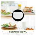 thumbnail image 2 of FELTECHELECTR Transparent High Borosilicate Glass Salad Bowl for and Large Capacity 550ml, 2 of 7