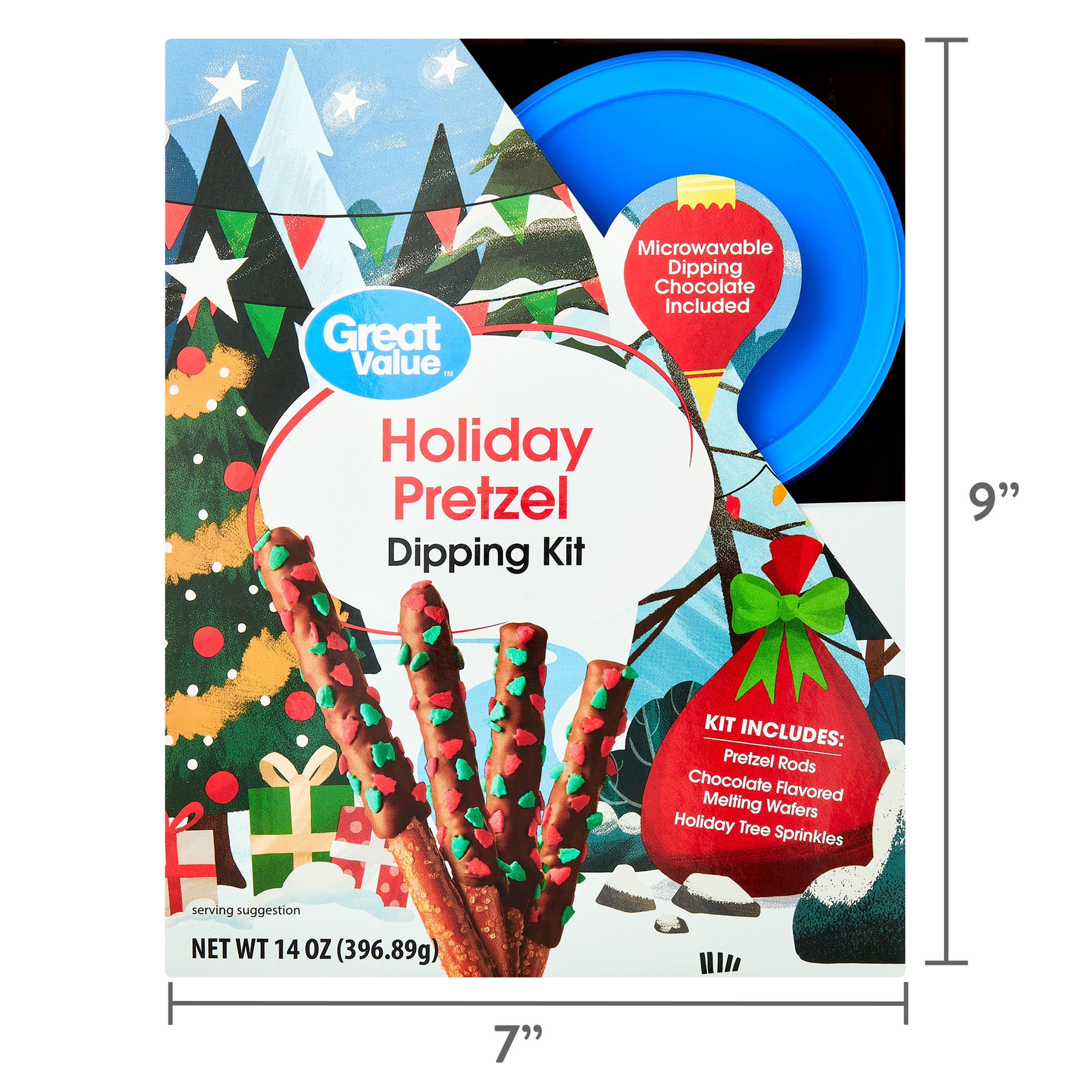 Great Value - Brandclub - Great Value Holiday Pretzel Dipping Kit