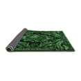 thumbnail image 2 of Ahgly Company Indoor Round Medallion Emerald Green French Area Rugs, 3' Round, 2 of 4
