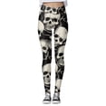 thumbnail image 4 of MKLEKYY Leggings de mujer de vestir para mujer, pantalones de yoga ajustados a la moda informales con cintura alta y estampados, 4 of 4